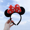 Disney Mickey Mouse Bow Headband for Girls, Cute Kids Hair Accessory for Parties & Everyday