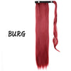Wrap-Around Clip-In Ponytail Hair Extension 22-34 in (56-86 cm) Long Straight Heat-Resistant Synthetic Blonde Brown