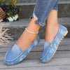 Women's Spring Autumn Slip-On Loafers Comfortable Non-Slip Casual Flat Shoes