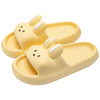 Pillow Rabbit Slippers for Women – Plush Bunny Slide House Slippers with Cushioned Thick EVA Sole
