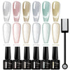 7-Piece Cat Magnetic Gel Nail Polish Set — Long-Lasting Glitter UV/LED Soak-Off Gel Kit for DIY Manicure