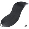 24-Inch (61 cm) Synthetic Braided Ponytail Extension – Black Long Straight Hairpiece with Elastic Band