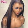 Bone Straight 100% Human Hair HD Lace Wigs 13x6 13x4 4x4 Lace Front Frontal Natural Black