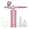Cordless Portable Airbrush Kit – Rechargeable USB Compressor with 0.3mm Nozzle for Nail Art, Makeup, Cake Decorating & Models