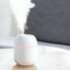 220ml (7.4 fl oz) Portable Humidifier & Essential Oil Diffuser, USB Powered, Warm Mist, Pre-Filter, Sleek Cylindrical Transparent Design