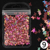 Holographic Butterfly & Heart Nail Glitter Flakes 3D Laser Sequins for Manicure & Nail Art