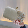 Rhinestone Wedding Clutch Purse, Glitter Evening Handbag for Prom, Party & Festival