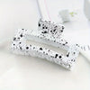 Multicolor Large Acrylic Rectangle Hair Clip Thick Resin Claw for Long Thick Hair Nonslip Jaw Clip
