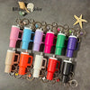 8-Pack Kawaii Cosmetic Keychain Set – Mini Lipstick & Lip Balm Holder Bag Charm Pendant
