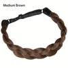 Adjustable Handmade Braided Headband – Natural High-Temp Fiber Hairband for Women