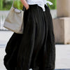 Plus Size Women's Elegant Maxi Skirt Flared Hem Non-Stretch Pants-Skirt for Office, Party & Wedding