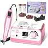 Professional Electric Nail Drill — Up to 35,000 RPM for Acrylic, Gel & Crystal Nails, Includes 100 Bits & 6 Polishing Belts