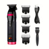 Professional Cordless Hair Clippers USB Rechargeable Trimmer with Digital Display Low-Voltage Precision for Travel and Outdoor
