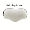 Cervical Memory Foam Neck Pillow with USB Graphene Heating & Vibration Massage, Portable Neck & Shoulder Support Sleep Aid