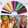 21-Pack Soft Breathable Polyester Headbands - Sweat-Absorbent, Gentle on Hair, Secure Fit for Women & Men - Workout, Yoga, Dance & Casual Wear