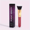 Flawless Large Flat-Top Foundation Brush, Ultra-Soft Nylon Bristles, Black Handle