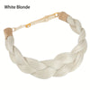 Adjustable Handmade Braided Headband – Natural High-Temp Fiber Hairband for Women