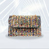 Colorful Rhinestone Clutch with Chain Strap - Glitter Evening Bag for Party, Prom & Banquet