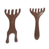 2-Pack Deer Antler 6-Claw Massage Comb – Dual-Purpose Scalp, Head & Facial Meridian Massager for Hair Detangling & Shaving Prep