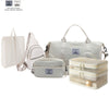 5-Piece Travel Tote Bag Set Multi-Functional Large Capacity Gym & Travel Bags with Shoe Compartment Makeup Pouch Waist Bag Chest Bag