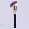 Professional Oval Face Makeup Brush – Golden Handle, Soft Nylon Bristles for Foundation Concealer Powder & Blush