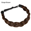 Adjustable Handmade Braided Headband – Natural High-Temp Fiber Hairband for Women