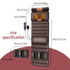 Full Body Electric Massage Mat with Heating, Detachable Pillow, Neck, Waist & Foot Kneading