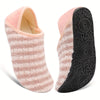 Lightweight Slip-On House Slippers - Non-Slip Rubber Sole, Cozy Fabric Lining, All-Season