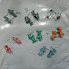 14pc (7 Pairs) Cute Animal Earrings Set – Dinosaur Puppy Whale Resin Studs | Fun Clay Jewelry Gifts for Women & Girls