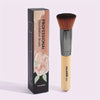 Flawless Large Flat-Top Foundation Brush, Ultra-Soft Nylon Bristles, Black Handle