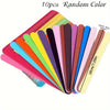 10-Pack Ultra Thin Nail Files 18 x 2 cm (7.1 x 0.8 in) Candy Colors - Double-Sided Nail Buffer, Hypoallergenic