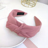 Criss Cross Wide Fabric Headband for Women Solid Color Twist Hair Band