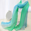 Gradient Gauze Scarf Lightweight Breathable Sunscreen Shawl for Women