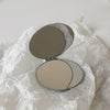 Double-Sided Folding Handheld Makeup Mirror - Compact Cute Cartoon Design for Dorm & Travel
