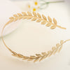 Baroque Floral Gold Alloy Headband for Women - Elegant Leaf Hairband for Parties & Festivals