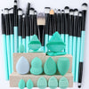 20/34-Piece Makeup Brush Set + 8 Mini Brushes – Professional Soft Synthetic Face & Eye Brushes for Beginners