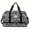 Large Capacity Stripe Travel Duffle Bag - Yoga & Gym Bag, Maternity Luggage Organizer for Short Trips