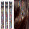 18-Pack 20-Inch Metallic Clip-In Hair Extensions with BB Clips — Heat-Resistant Sparkling Fairy Hair for Women