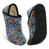 Lightweight Slip-On House Slippers - Non-Slip Rubber Sole, Cozy Fabric Lining, All-Season