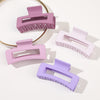 4-Pack Medium Matte Hair Claw Clips for Women - Strong Hold Non-Slip Rectangle Jaw Clips for Thick and Thin Hair