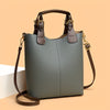Elegant Women's Mini Bucket Bag – Lightweight PU Leather Handbag with Removable Strap, Zipper Closure & Painted Edge Detail