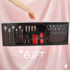 28-Piece Professional Makeup Brush Set – Rhinestone-Studded Nylon Bristles for Foundation, Blush, Contour & Eyes