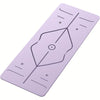TPE Non-Slip Thick Yoga Mat with Carry Bag & Straps - Cushioned Exercise Mat for Home, Gym & Outdoor (Grey, Purple, Transparent Pink)