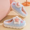 Soft Sole Fuzzy Kawaii Cartoon Closed-Toe Plush Slippers Non-Slip Cozy Slip-On Winter Shoes