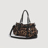 Trendy Underarm Baguette Bag - Black Hippie Shoulder Purse with Removable Strap and Zipper Closure