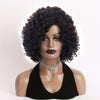 Women's Afro Curly Short Wig - 12-Inch (30 cm) Black & Brown, Heat-Resistant Synthetic
