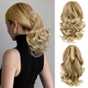 SLEEKCUTE Curly Wavy Clip-In Ponytail Extensions – High-Heat Synthetic Hair for Instant Volume & Natural Bounce
