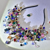 Colorful Rhinestone Baroque Headband - Bridal & Party Hair Crown, Festive Women's Hair Jewelry