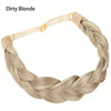 Adjustable Handmade Braided Headband – Natural High-Temp Fiber Hairband for Women