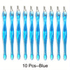 10-Pack Cuticle Pushers & Dead Skin Removers Stainless Steel Head Nail Care Tools Pink